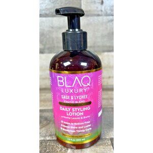BLAQ LUXURY Sage & Lychee Daily Styling Lotion Organic Organic NEW 12 FL. OZ